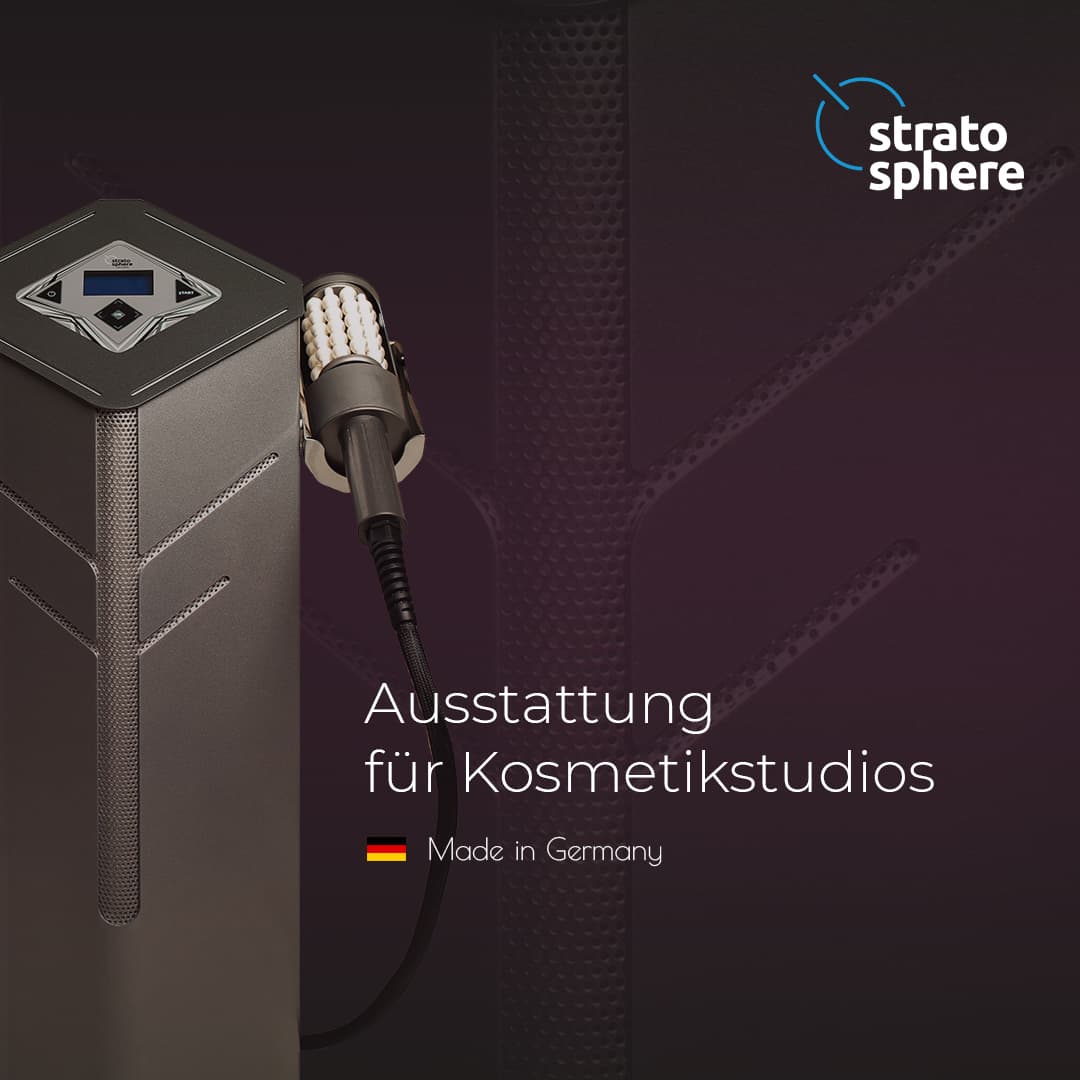 Дизайн рекламных материалов для косметологического оборудования в Германии